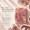 Black Raspberry and Vanilla 100g Goat Milk Soap