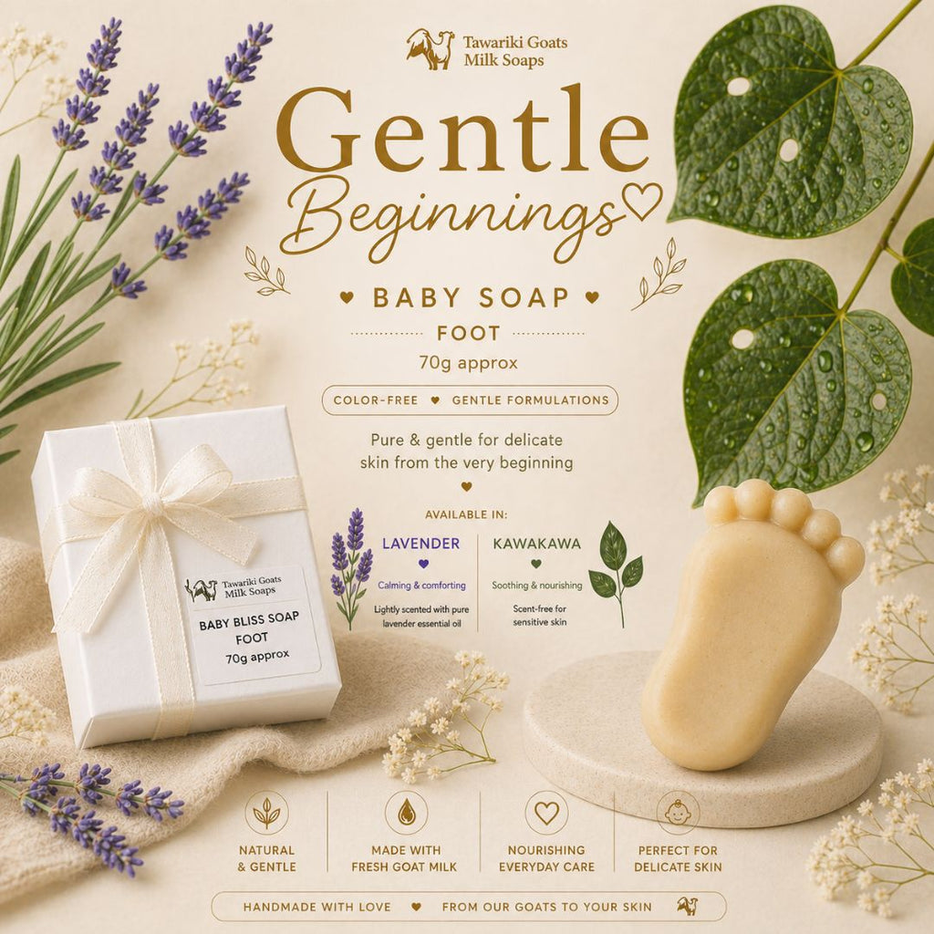 Baby Bliss Goat Milk Soap Novelty Baby Foot apprx 70g