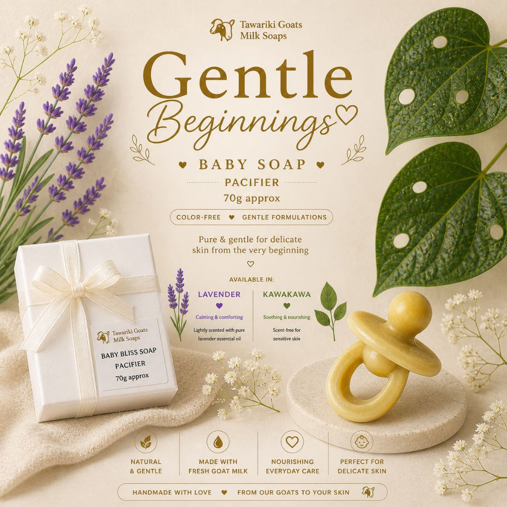Baby Bliss Goat Milk Soap Novelty Pacifier approx 70g