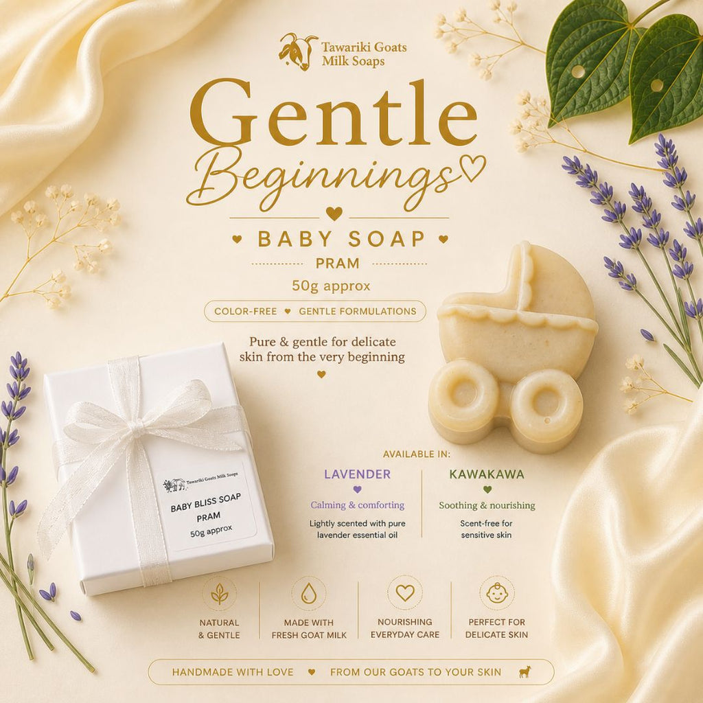 Baby Bliss Goat Milk Soap Novelty Pram approx 70g