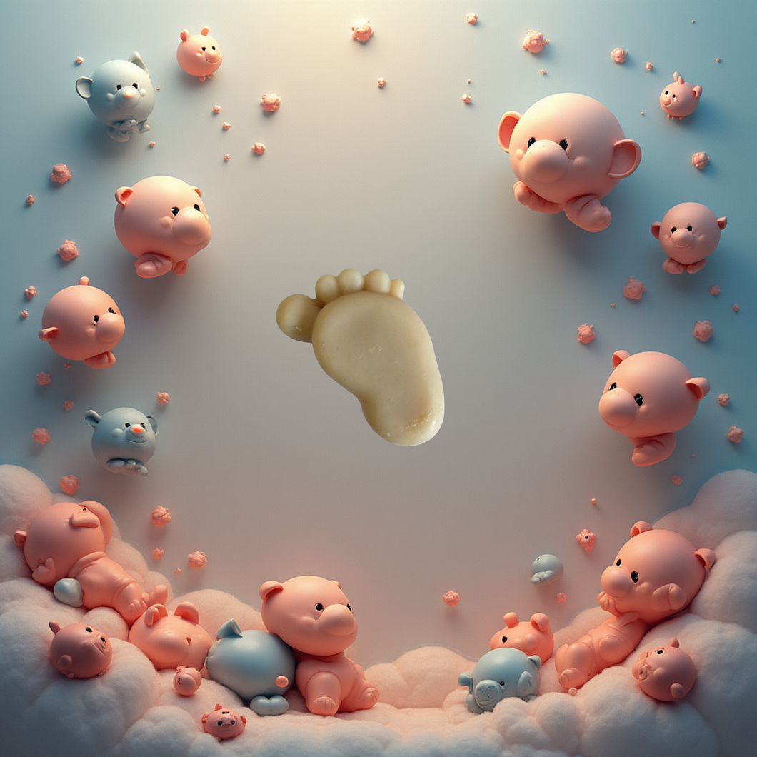 Baby Bliss Goat Milk Soap Novelty Baby Foot apprx 70g