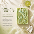 Coconut and Lime Silk 100g Goat Milk Soap