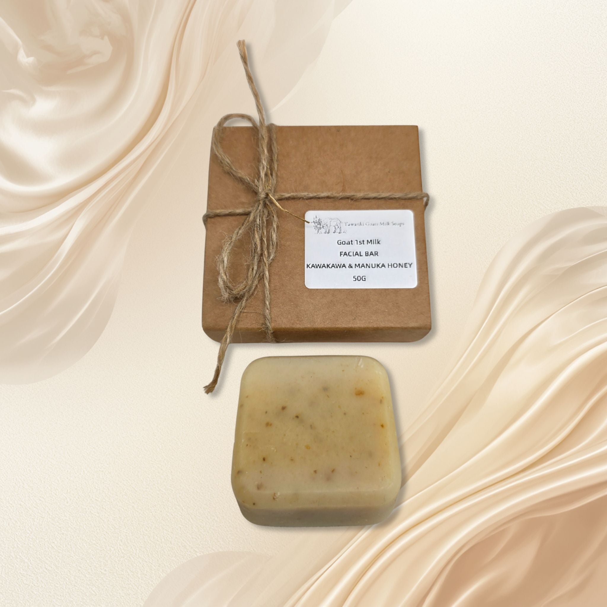 Goat First Milk Facial Bar Kawakawa & Manuka Honey 50g
