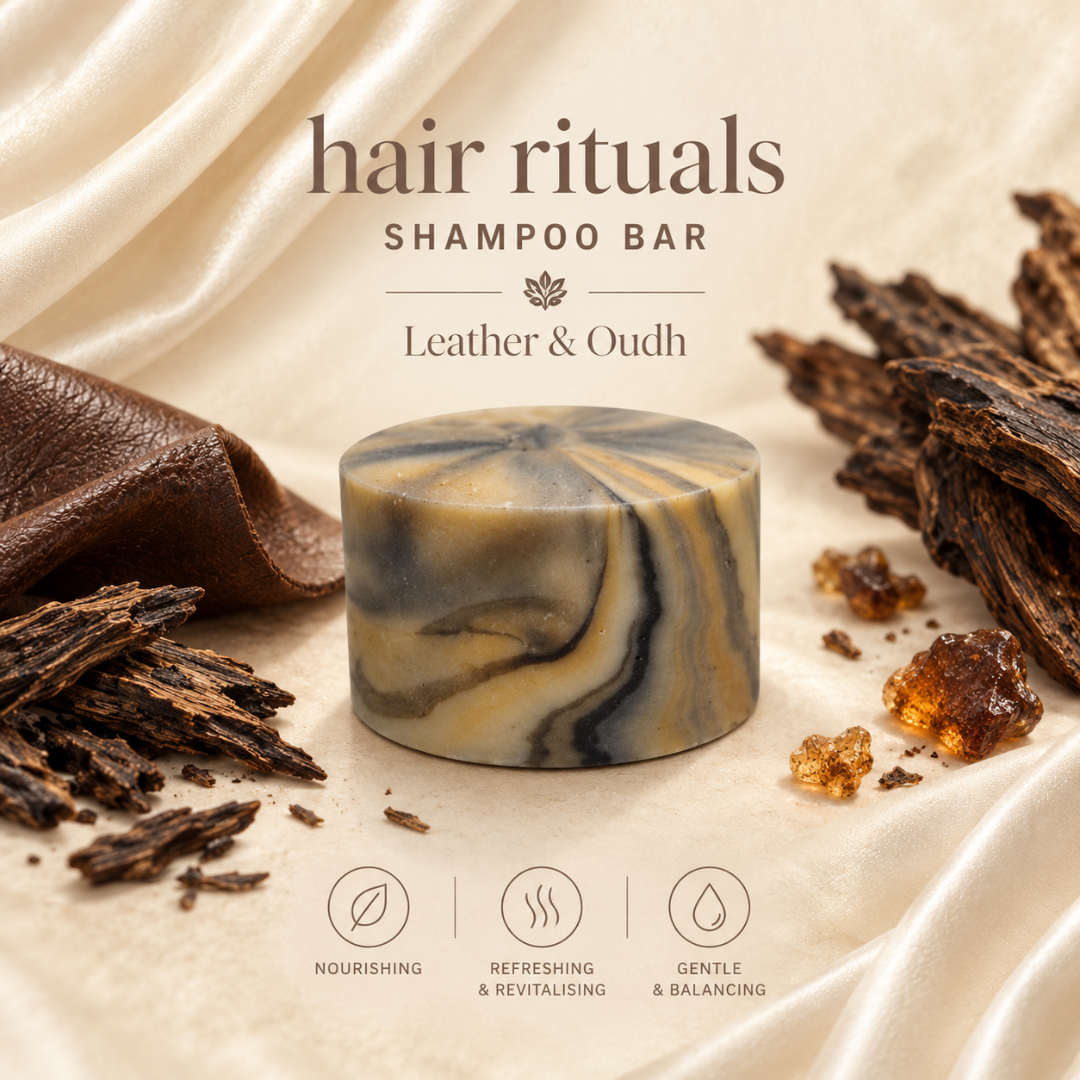 Leather & Oudh – Goat Milk Shampoo Bar