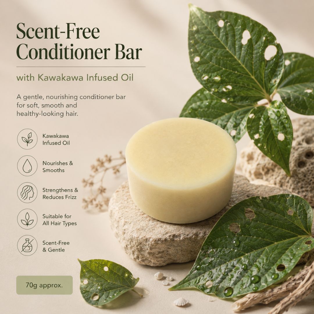 Pure Ritual Goat Milk Conditioner Bar — 70g With Kawakawa Infused Oils | Scent Free