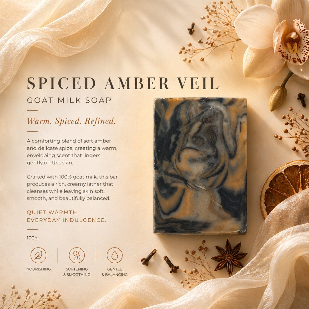 Spiced Amber Veil Goat Milk Soap 100g