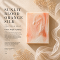 Sunlit Blood Orange Silk 100g Goat Milk Soap
