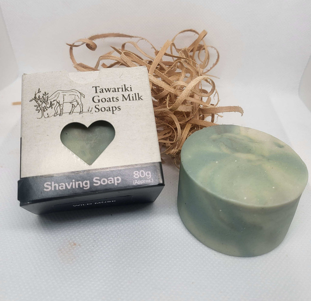 SHAVING SOAP with Goat Milk 80g WILD MUSK